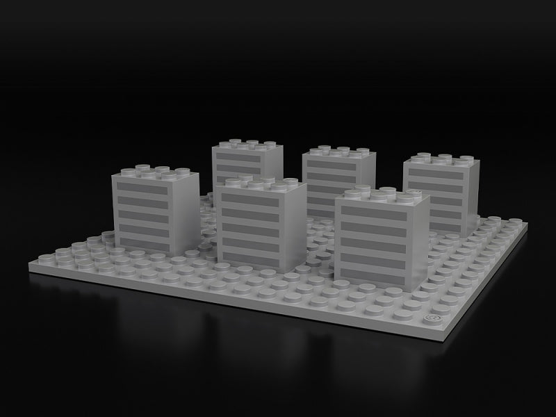 (Figure Accessory) BRICKROID Building A + Base Set