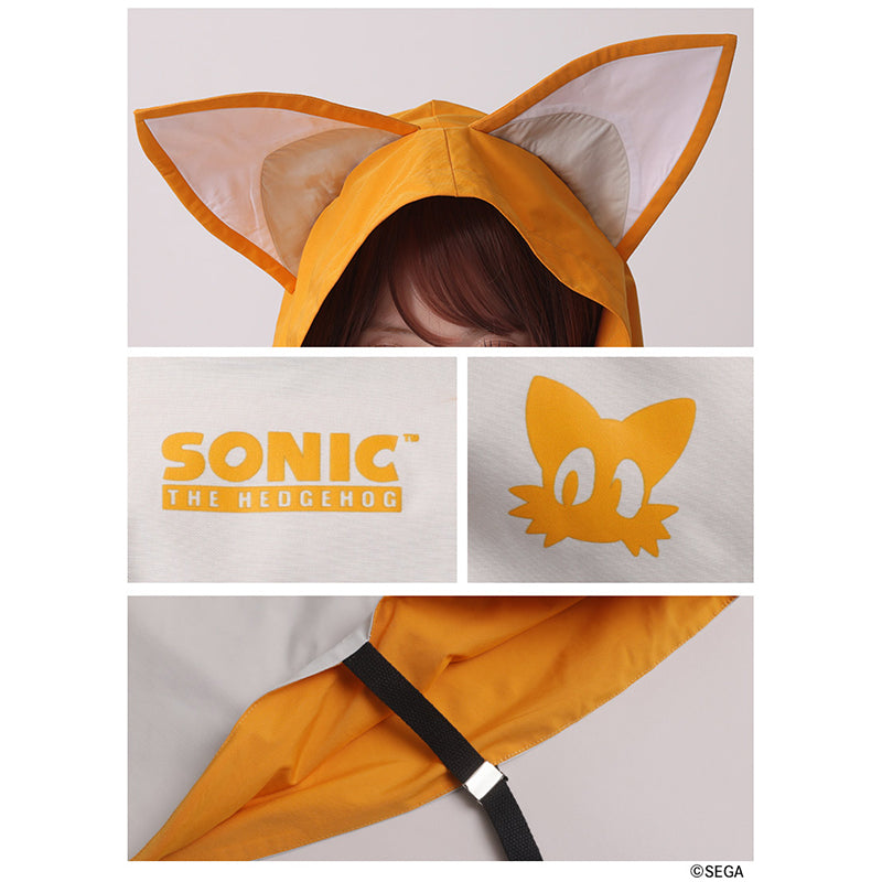 (Goods - Outerwear) Sonic the Hedgehog x Favorite Collab * Tails - Kind-Hearted Fox Kit Hooded Cape Poncho Jacket