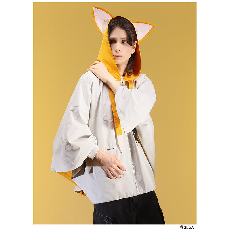 (Goods - Outerwear) Sonic the Hedgehog x Favorite Collab * Tails - Kind-Hearted Fox Kit Hooded Cape Poncho Jacket