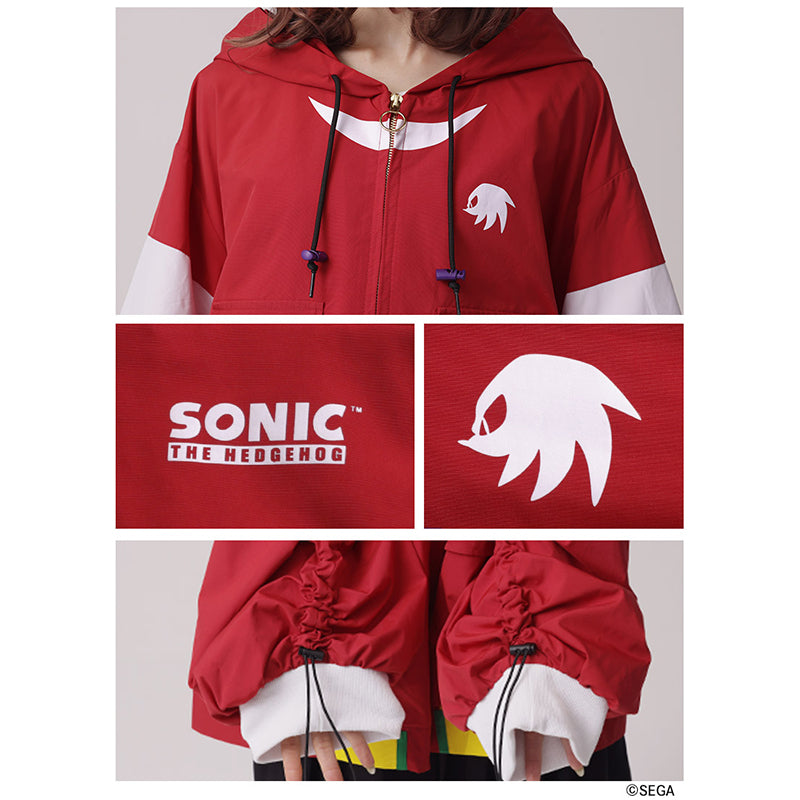 (Goods - Outerwear) Sonic the Hedgehog x Favorite Collab * Knuckles - Powerful Echidna Hooded Jacket with Convertible Sleeves