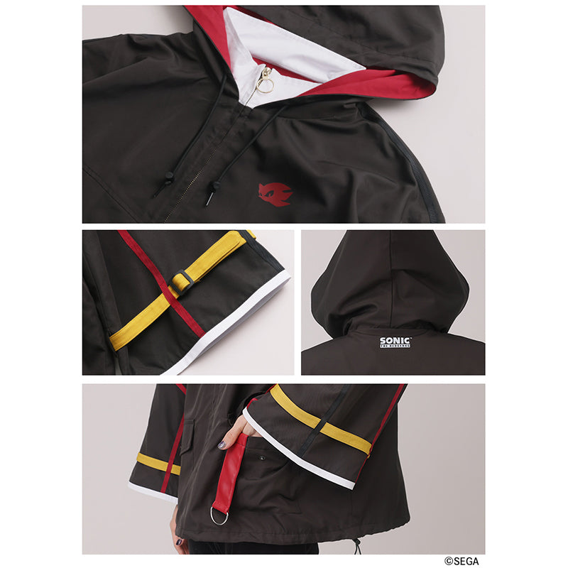 (Goods - Outerwear) Sonic the Hedgehog x Favorite Collab * Shadow - Black Hedgehog Hooded Blouson with Detachable Sleeve Belts