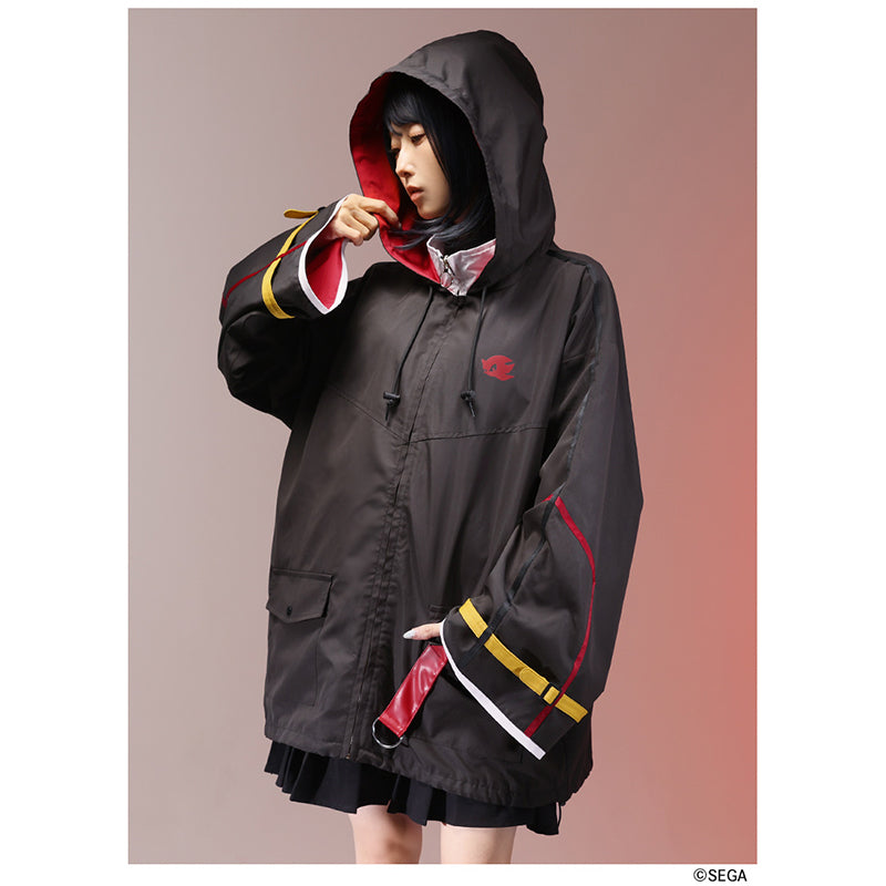 (Goods - Outerwear) Sonic the Hedgehog x Favorite Collab * Shadow - Black Hedgehog Hooded Blouson with Detachable Sleeve Belts