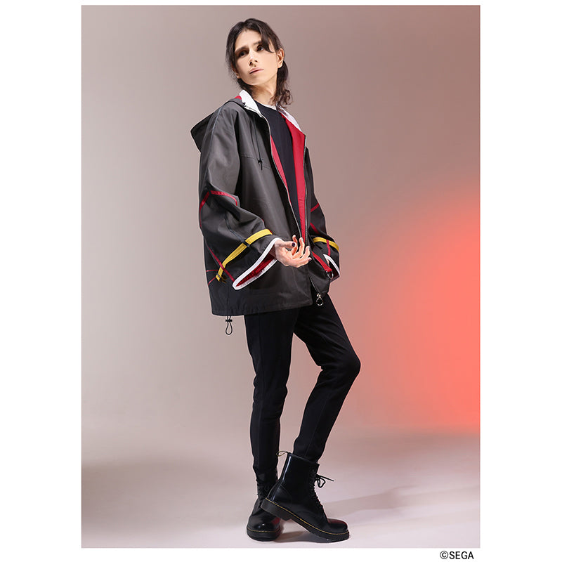 (Goods - Outerwear) Sonic the Hedgehog x Favorite Collab * Shadow - Black Hedgehog Hooded Blouson with Detachable Sleeve Belts