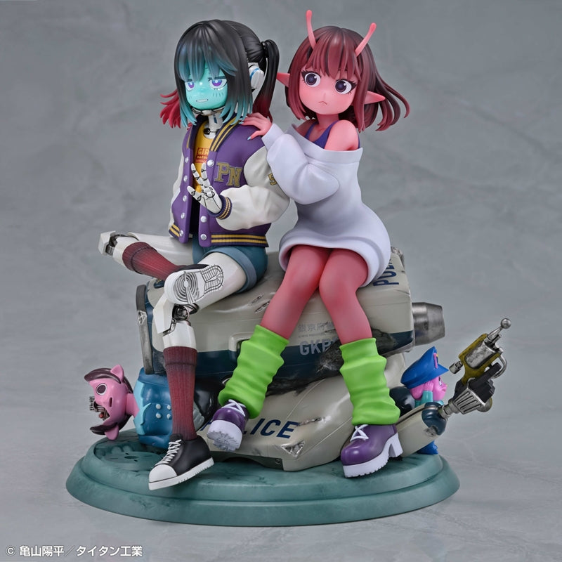 (Bishojo Figure) Anime "Milky Subway: The Galactic Limited Express" Chiharu & Makina Complete Figure