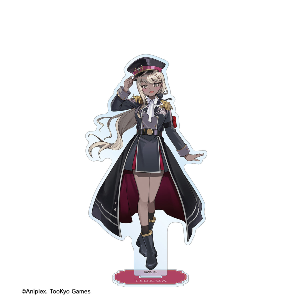 (Goods - Acrylic Stand) HUNDRED LINE Last Defense Academy Art by Karasu BTK Tsubasa Kawana Military ver. BIG Acrylic Stand Karatez Collab