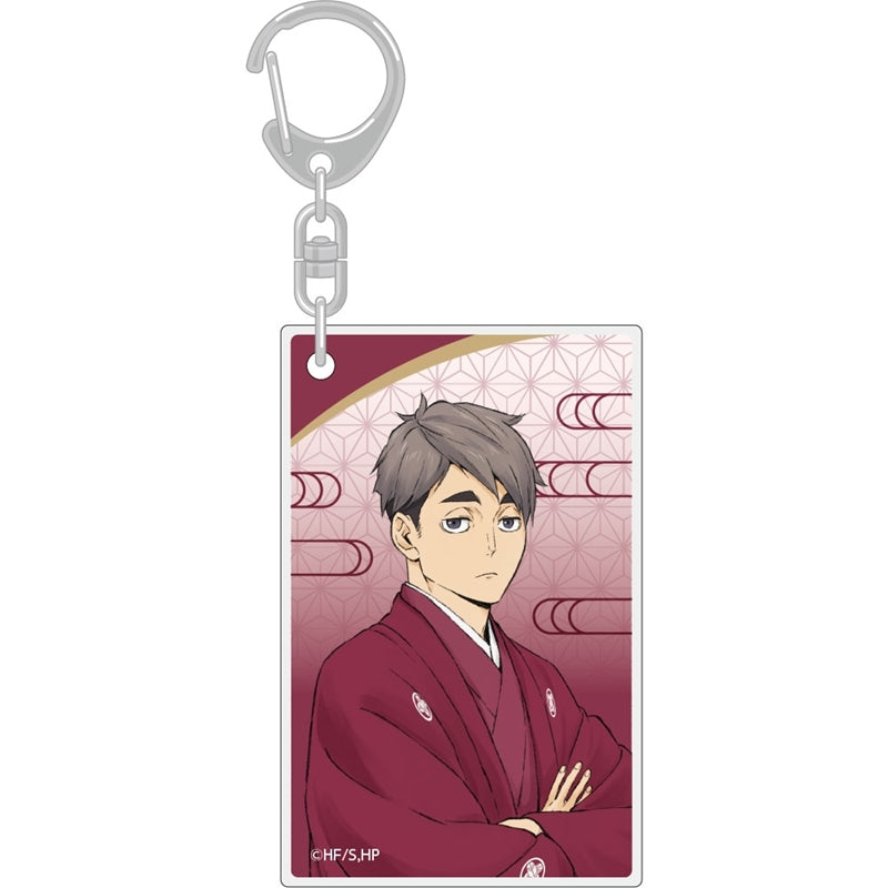 (Goods - Key Chain) Haikyu!! Acrylic Key Chain Osamu Miya Karasuno/Inarizaki New Year Ver.