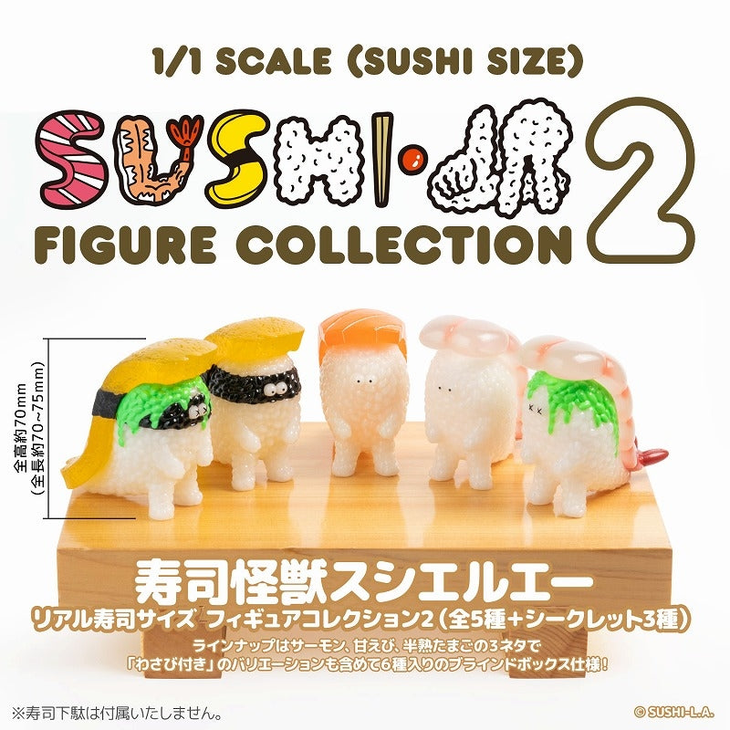 (1BOX=6)(Trading Figure) Sushi Kaiju LA Real Sushi Size Figure Collection 2