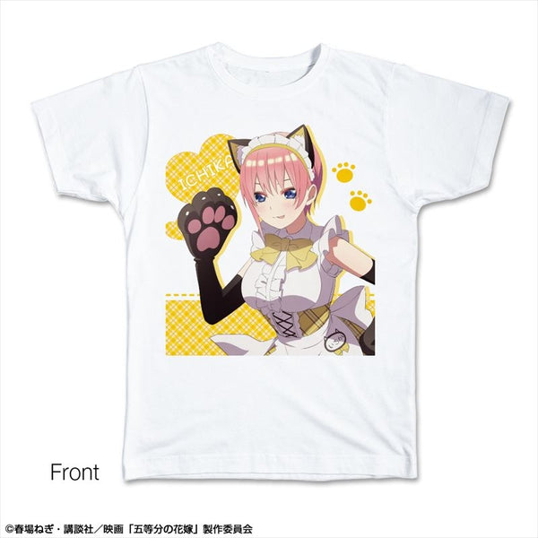 (Goods - Shirt) The Quintessential Quintuplets Movie T-shirt XL Size Design 01 (Ichika Nakano/Cat Ears Maid ver.)(feat. Exclusive Art)