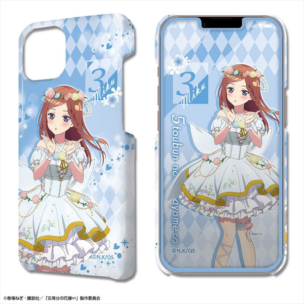 (Goods - Cell Phone Accessory) The Quintessential Quintuplets∽ DezaJacket iPhone 14 Case & Protector Sheet Design 03 (Miku Nakano/Flower Fairy ver.)(feat. Exclusive Art)