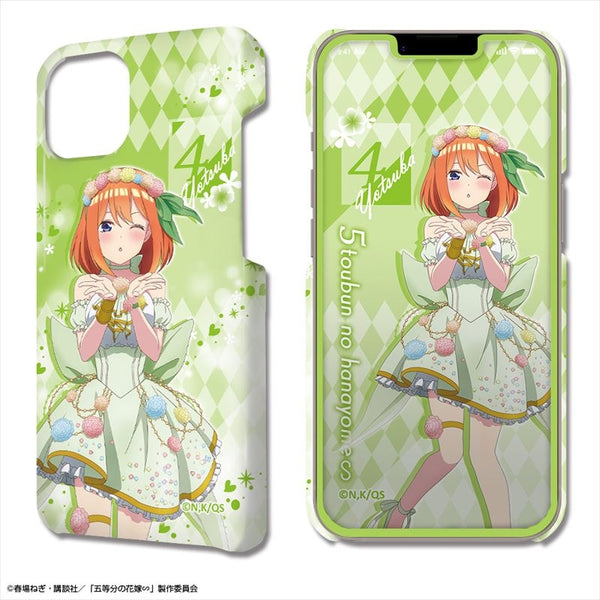 (Goods - Cell Phone Accessory) The Quintessential Quintuplets∽ DezaJacket iPhone 14 Case & Protector Sheet Design 04 (Yotsuba Nakano/Flower Fairy ver.)(feat. Exclusive Art)