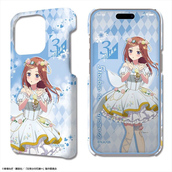 (Goods - Cell Phone Accessory) The Quintessential Quintuplets∽ DezaJacket iPhone 14 Pro Case & Protector Sheet Design 03 (Miku Nakano/Flower Fairy ver.)(feat. Exclusive Art)