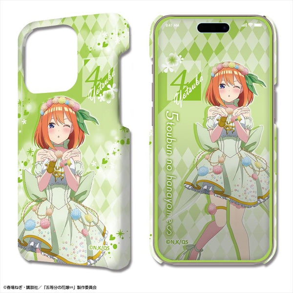 (Goods - Cell Phone Accessory) The Quintessential Quintuplets∽ DezaJacket iPhone 14 Pro Case & Protector Sheet Design 04 (Yotsuba Nakano/Flower Fairy ver.)(feat. Exclusive Art)
