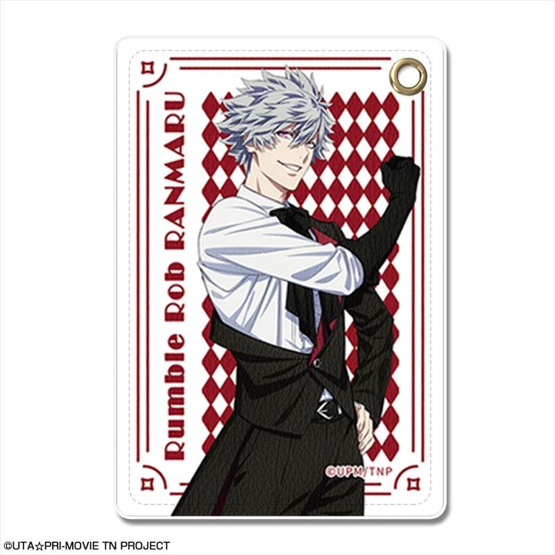 (Goods - Pass Case) Uta no Prince-sama the Movie TABOO NIGHT XXXX Leather Pass Case Design 02 (Ranmaru Kurosaki)