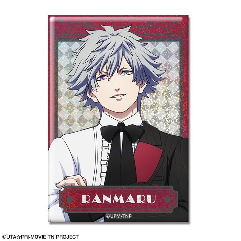 (Goods - Badge) Uta no Prince-sama the Movie TABOO NIGHT XXXX Holographic Button Badge Design 02 (Ranmaru Kurosaki)