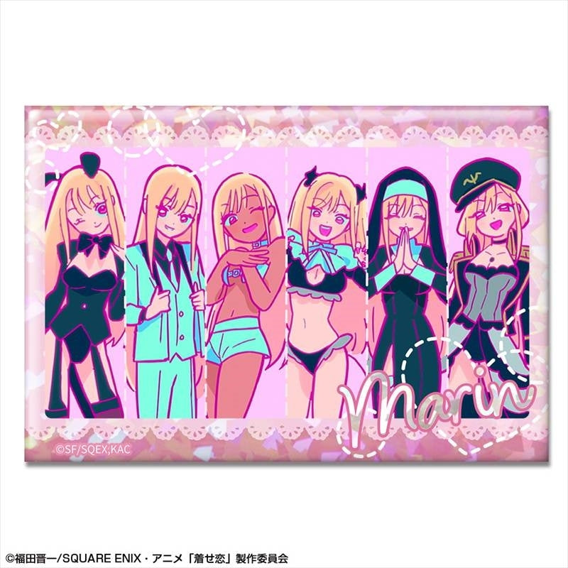 (Goods - Badge) TV Anime - My Dress-Up Darling Season 2 Holographic Button Badge Ending Ver. Design 01 (Marin Kitagawa/A)