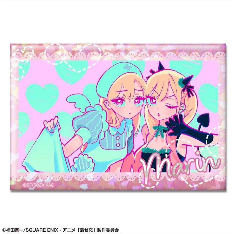 (Goods - Badge) TV Anime - My Dress-Up Darling Season 2 Holographic Button Badge Ending Ver. Design 07 (Marin Kitagawa/F)