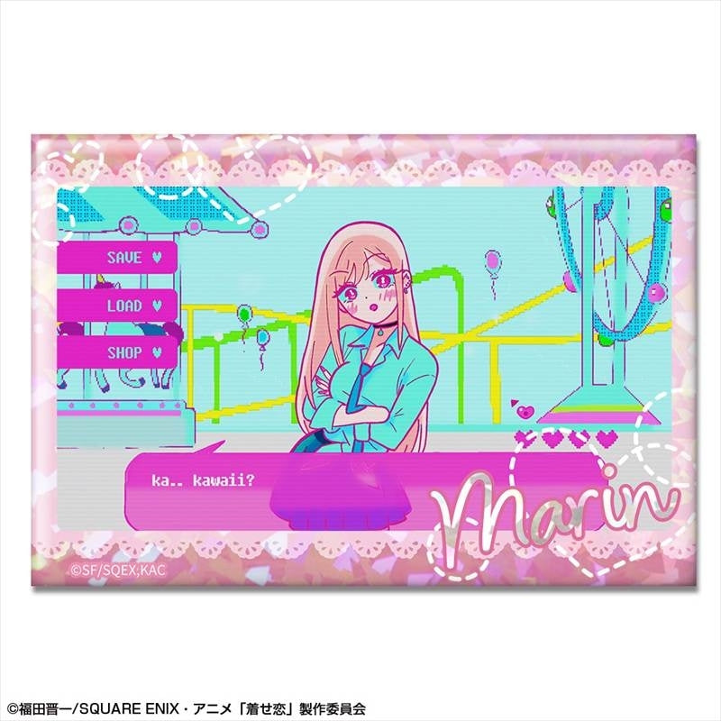 (Goods - Badge) TV Anime - My Dress-Up Darling Season 2 Holographic Button Badge Ending Ver. Design 08 (Marin Kitagawa/G)