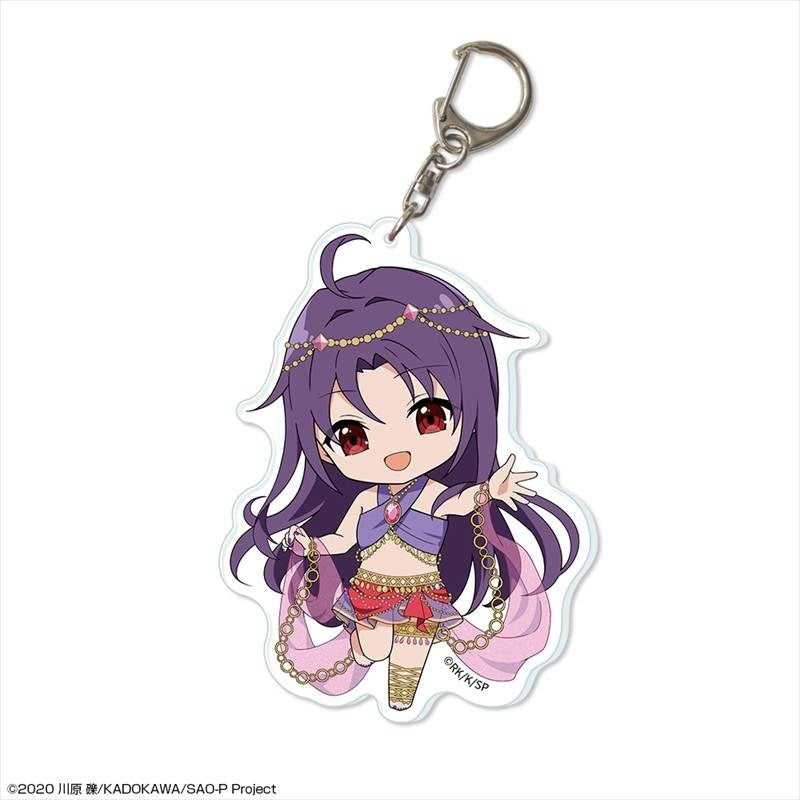 (Goods - Keychain) Sword Art Online Big Acrylic Keychain Design 04 (Yuuki/Chibi Chara Dancer ver.)