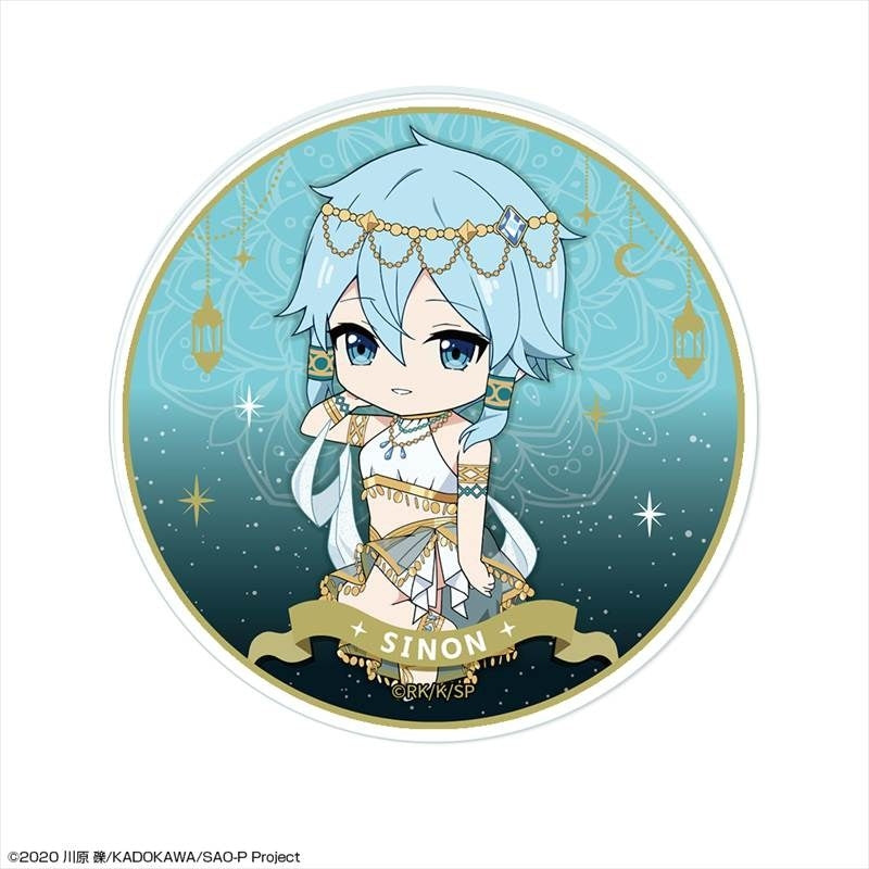 (Goods - Coaster) Sword Art Online Acrylic Coaster Design 03 (Shinon/Chibi Chara Dancer ver.)