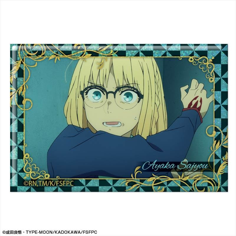 (Goods - Badge) TV Anime Fate/strange Fake Holographic Button Badge Design 01 (Ayaka Sajyou/A)
