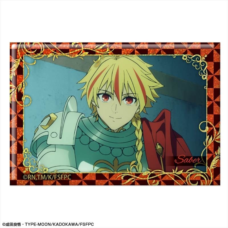 (Goods - Badge) TV Anime Fate/strange Fake Holographic Button Badge Design 04 (Saber/B)