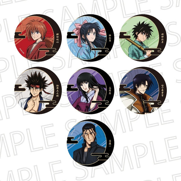 (1BOX=7)(Goods - Badge) Rurouni Kenshin Trading Holo Button Badge