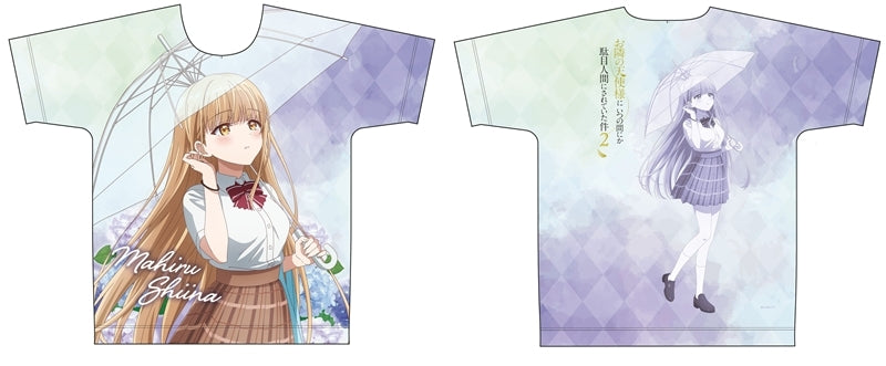 (Goods - Shirt) The Angel Next Door Spoils Me Rotten Full Graphic T-shirt feat. Exclusive Art Mahiru Shiina (Rain) M