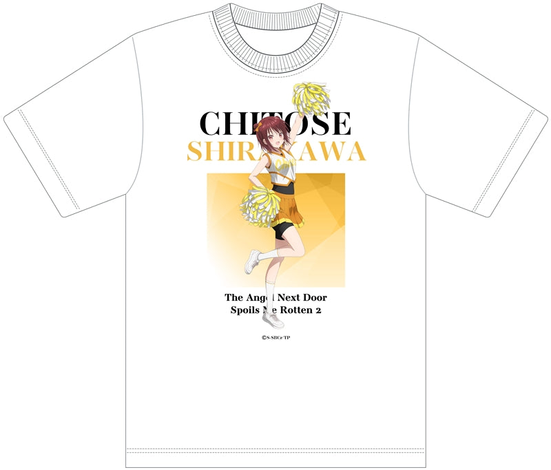 (Goods - Shirt) The Angel Next Door Spoils Me Rotten 2 (feat. Exclusive Art) T-shirt Chitose Shirakawa (Cheer Girl) M