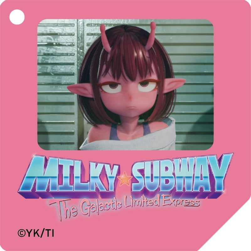 (Goods - Key Chain) Milky Subway Floppy Disc Type Acrylic Key Chain