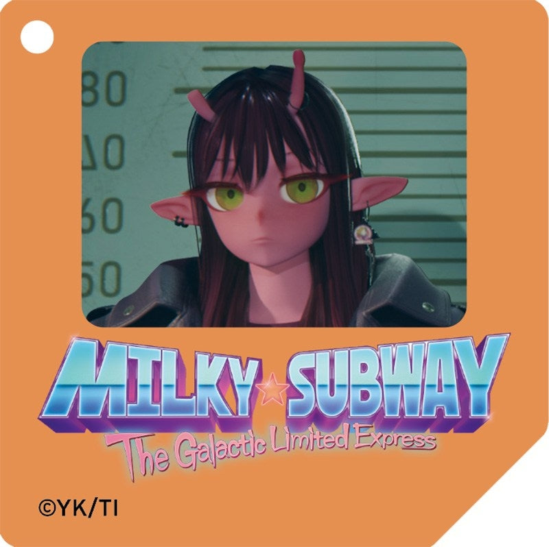 (Goods - Key Chain) Milky Subway Floppy Disc Type Acrylic Key Chain