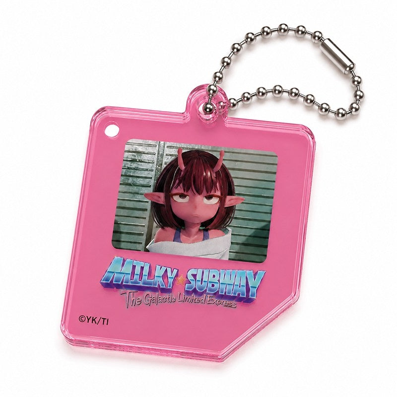 (Goods - Key Chain) Milky Subway Floppy Disc Type Acrylic Key Chain