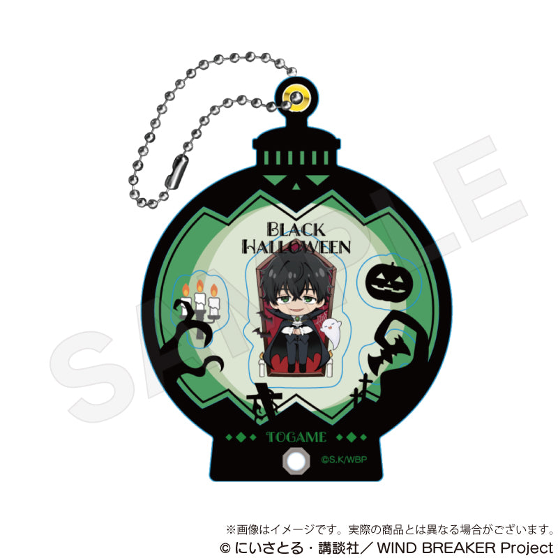(Goods - Keychain) WIND BREAKER Shakatto Hiraku (Openable Shaker) Keychain Black Halloween ver. Jo Togame