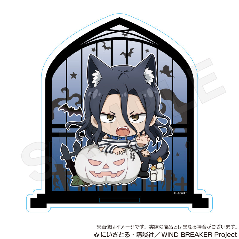 (Goods - Pen Stand) WIND BREAKER Acrylic Pen Stand Black Halloween ver. Kyotaro Sugishita
