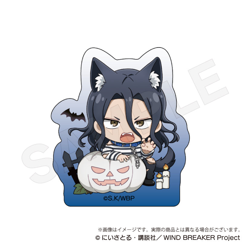 (Goods - Ornament) WIND BREAKER Acrylic Block Black Halloween ver. Kyotaro Sugishita