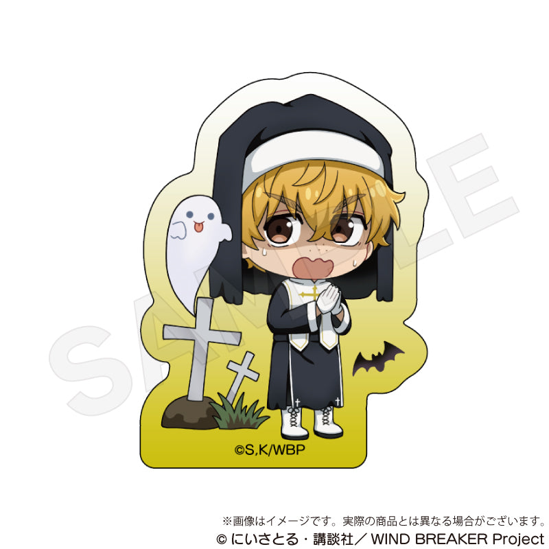 (Goods - Ornament) WIND BREAKER Acrylic Block Black Halloween ver. Akihiko Nirei