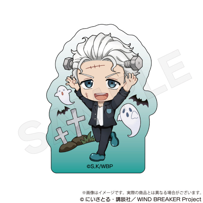 (Goods - Ornament) WIND BREAKER Acrylic Block Black Halloween ver. Hajime Umemiya