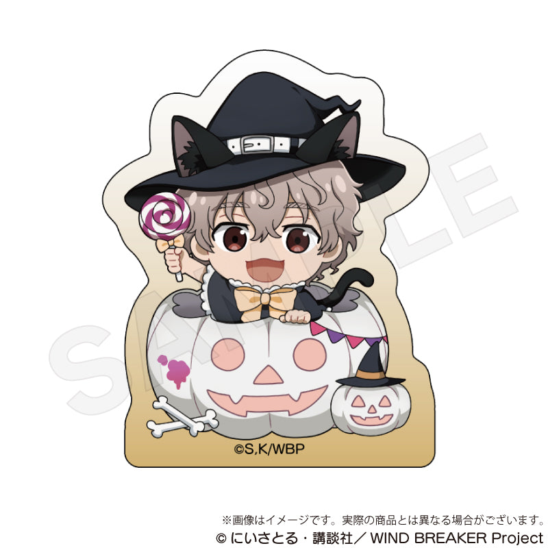 (Goods - Ornament) WIND BREAKER Acrylic Block Black Halloween ver. Choji Tomiyama