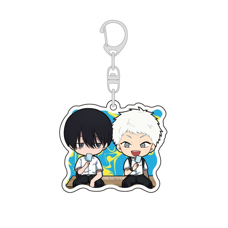 (Goods - Key Chain) The Summer Hikaru Died Chibi Acrylic Key Chain (Yoshiki & Hikaru/UniformB)