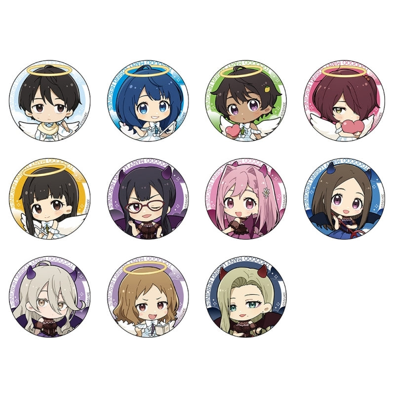 (1BOX=11)(Goods - Badge) Too Many Losing Heroines! Trading Button Badge (Angel & Devil)