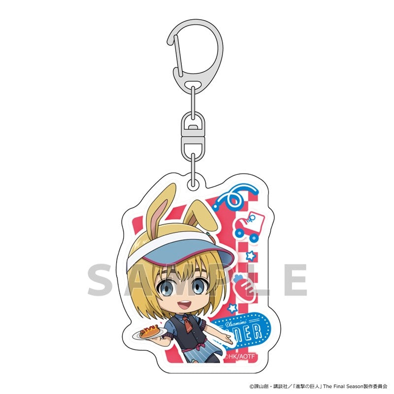 (Goods - Keychain) Attack on Titan Acrylic Keychain (Armin/Bunny Ears Diner)