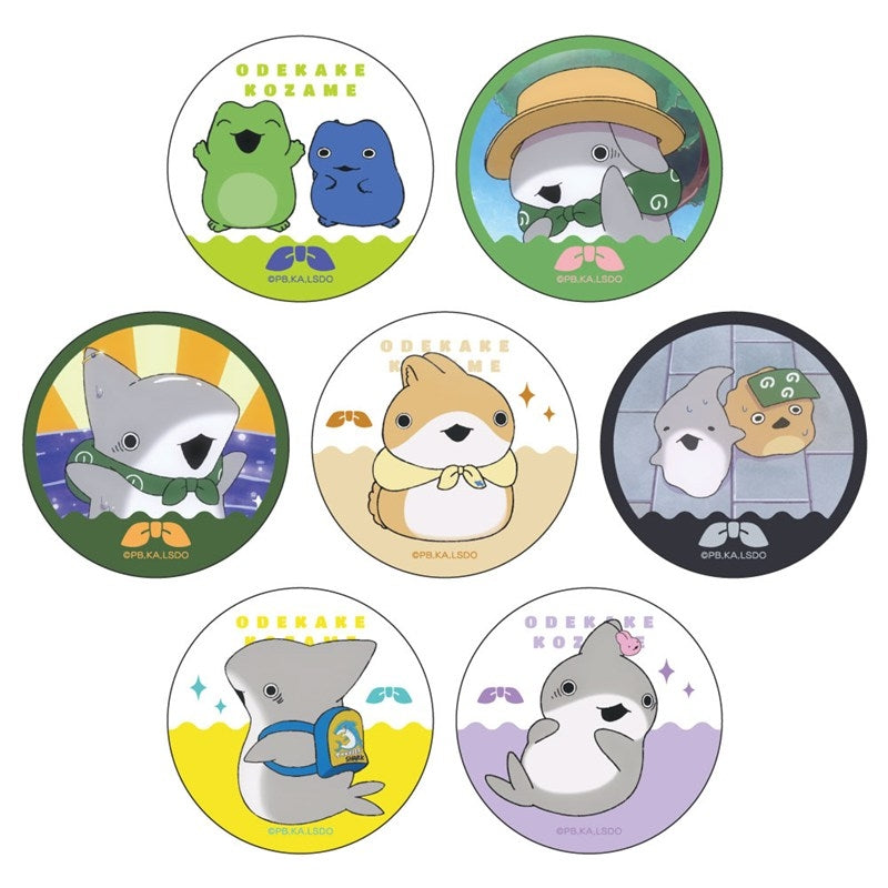 [※Blind](1BOX=7)(Goods - Badge) Odekake Kozame Trading Button Badge (ver. A)
