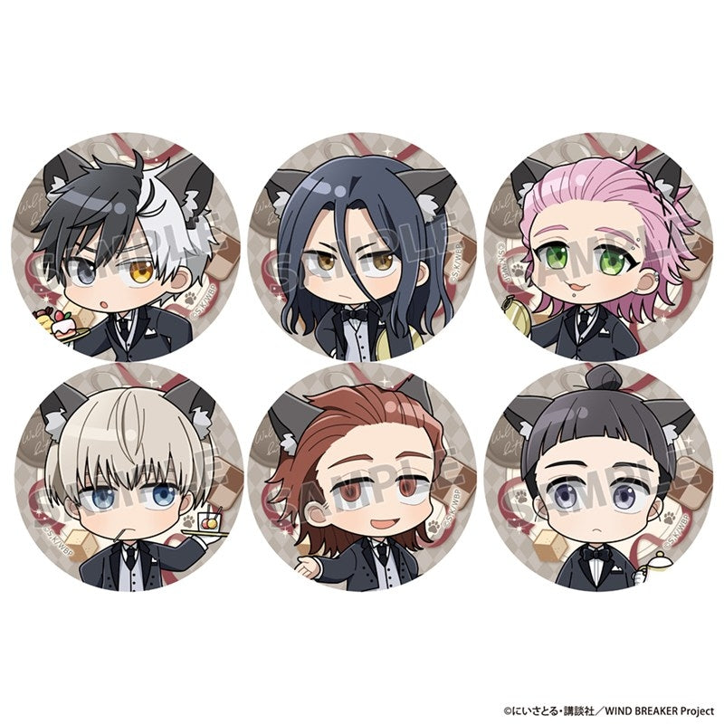 (1BOX=6)(Goods - Badge) WIND BREAKER Trading Button Badge (Wolf Butler/ver. A)
