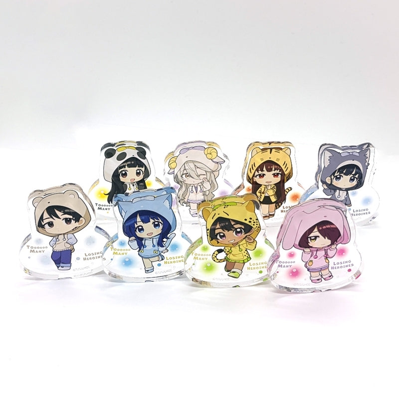 (Goods - Ornament) Too Many Losing Heroines! Die-cut Acrylic Block (Kazuhiko Nukumizu/Animal Hoodie)