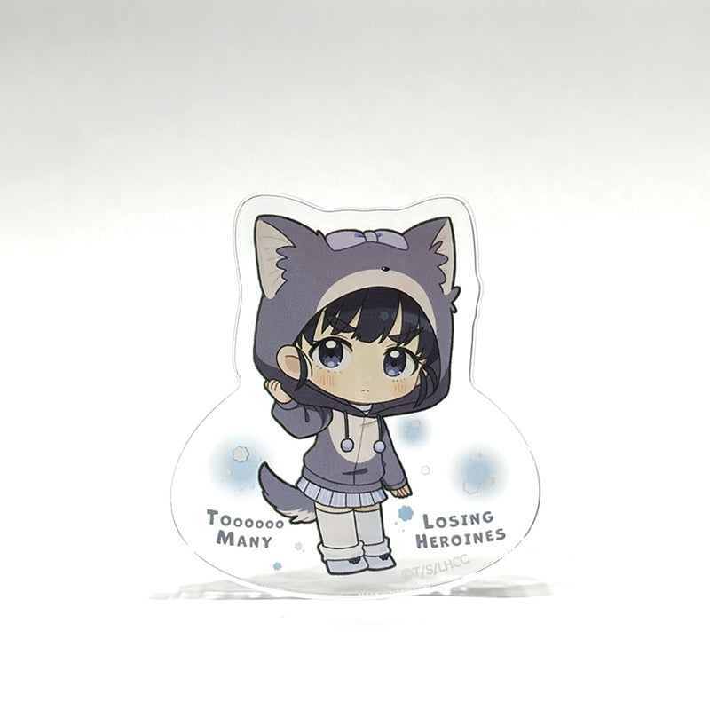 (Goods - Ornament) Too Many Losing Heroines! Die-cut Acrylic Block (Tiara Basori/Animal Hoodie)