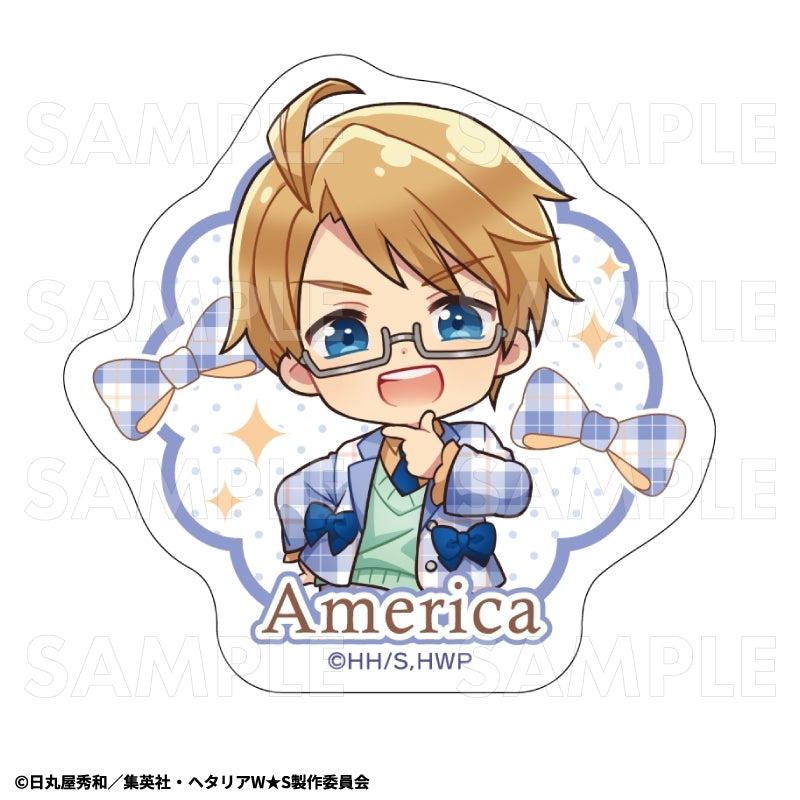 (Goods - Sticker) Hetalia World★Stars Die-cut Sticker - America (Balletcore Style)
