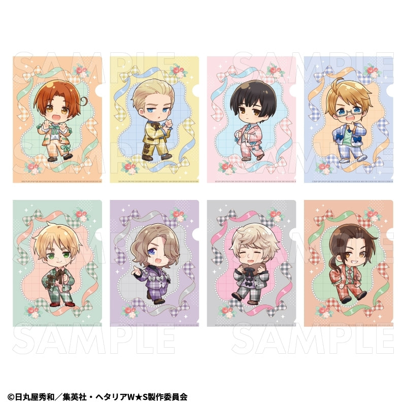(1BOX=8)(Goods - Clear File) Hetalia World★Stars Trading A5 Clear File (Balletcore Style)