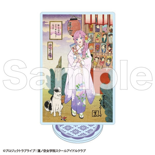 (Goods - Acrylic Stand) Love Live! Hasu no Sora Jogakuin School Idol Club Card Acrylic Stand Hime Anyoji (B) (Kaga Yuzen Collab Card ver.)