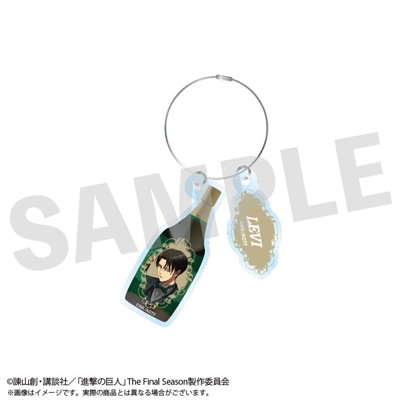 (Goods - Keychain) Attack on Titan Bottle Style Acrylic Keychain Levi