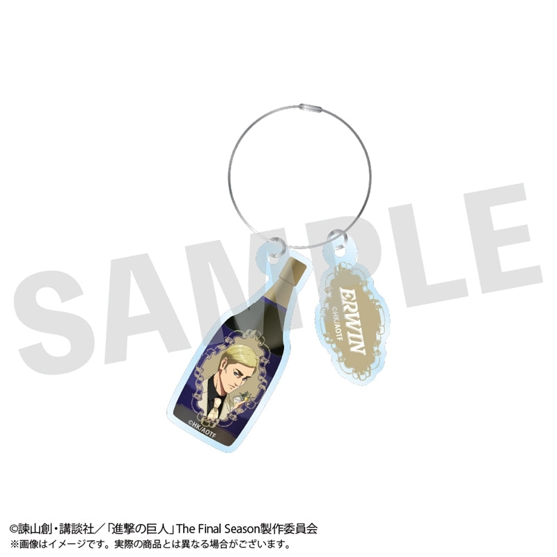 (Goods - Keychain) Attack on Titan Bottle Style Acrylic Keychain Erwin