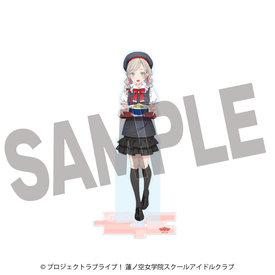 (Goods - Acrylic Stand) Love Live! Hasunosora Jogakuin School Idol Club x Hachi-ban Ramen Collab Acrylic Stand Ceras Yanagida Lilienfeld